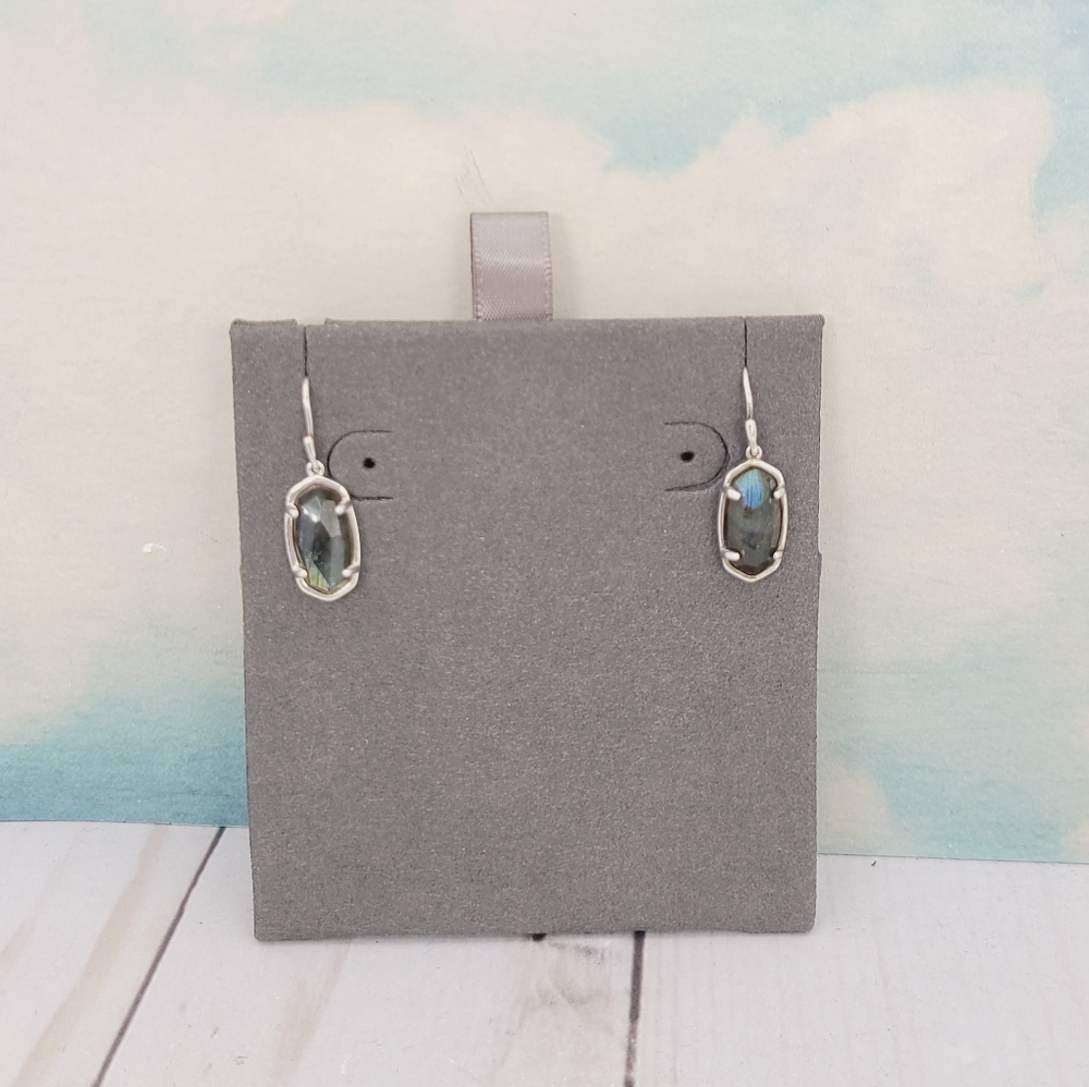 Kendra Scott Lee Earrings Labradorite NWOT